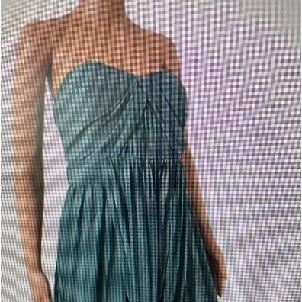 Birdy Grey “Grace” Dark Sage Green Strapless dress.